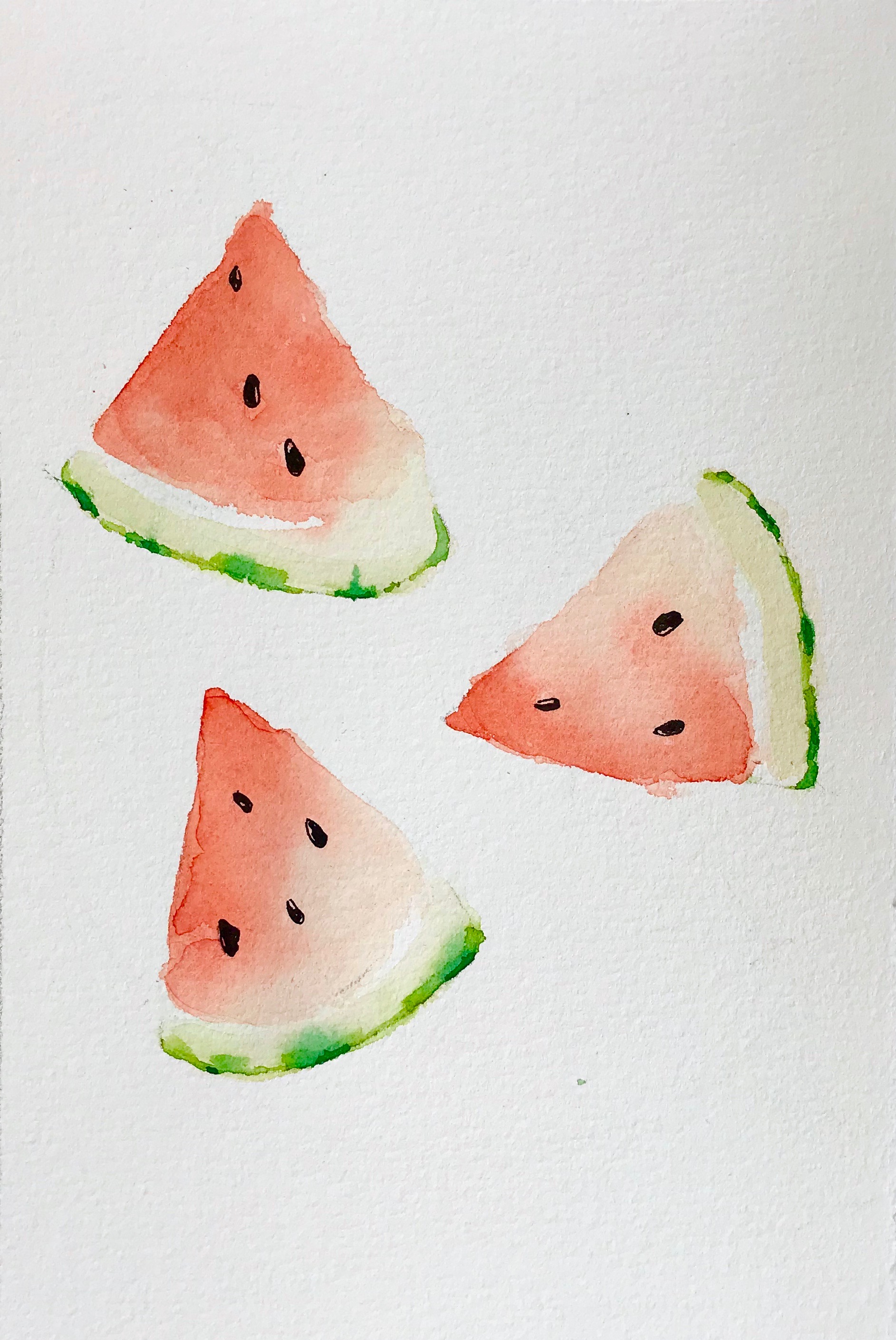 Watermelon Watercolor Painting Tutorial and Home Decor ideas Mahsa